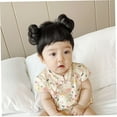 thumbnail image 4 of Baby Wig Natural Black Hairband for Girls COS Hair Accessories Headband with Head Buckle, 4 of 8