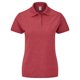 thumbnail image 1 of Fruit Of The Loom- Polo de manga corta 65/35 para mujer (Rojo Jaspeado), 1 of 1