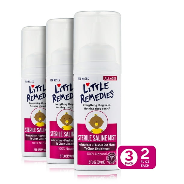 Little Remedies Sterile Saline Nasal Mist, Safe for Newborns, 2 fl oz