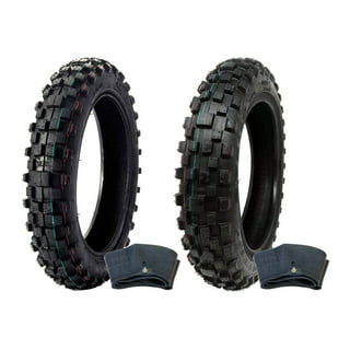 (2-Set) AR-PRO 2.50-10” and 2.75-10” Dirt Bike Tires and Inner Tubes -  2.50-10” Front Tire and Tube/2.75-10” Rear Tire and Tube - Excellent  Upgrade