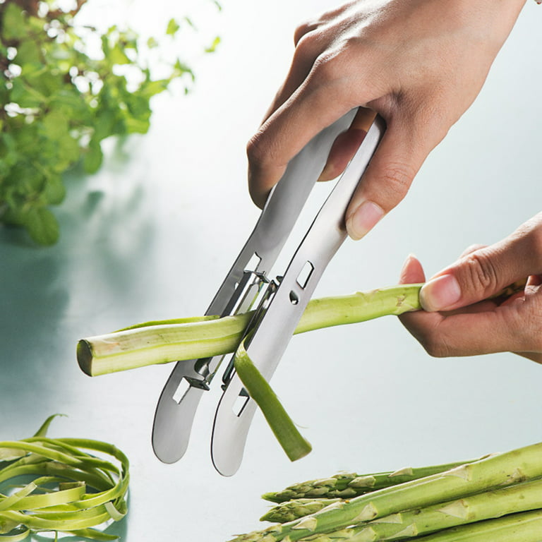 Walbest Asparagus Peeler Food Grade Stainless Steel Multifunctional  Easy-grip Asparagus Potato Peeler for Kitchen