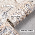 thumbnail image 4 of BERTHMEER 6'x9' Area Rugs for Living Room Bedroom Dining Room Farmhouse Vintage Traditional Rugs Throw Rugs Washable non-slip, Blue Brown, 4 of 6