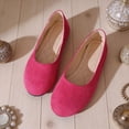 thumbnail image 5 of Women's Casual Flats Closed-Toe Closed-Heel Comfortable Breathable Knit Fabric Padded Insole Flexible Rubber Outsole Perfect for Work Walks Everyday Wear Hot Pink, 5 of 5