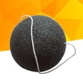 thumbnail image 2 of 6 esponjas faciales Konjac de carbón de bambú activado para la limpieza facial de hombres y mujeres (negras), 2 of 8