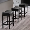 thumbnail image 4 of JOINSUN Stylish Bar Stools, Counter Height Chairs with Footrest, Set of 2, 24 Inch, Black, 4 of 5