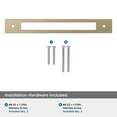 thumbnail image 4 of Amerock Medora 7-9/16 inch (192mm) Center-to-Center Rectangle Golden Champagne Cabinet Pull Backplate, 4 of 6