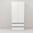 thumbnail image 4 of Twin Fins 32" Modern White Closet System with Spacious Storage - 2 Drawers -White, 4 of 9