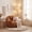 Yellow, variant on FurnitureR Teddy Fabric Bean Bag Chair with Memory Foam Filling, Large Comfy Lounger Sofa with Armrest and Backrest for Adults, Cozy Lazy Chair for Living Room, Bedroom, Dorm,Yellow