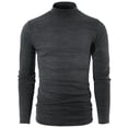 thumbnail image 2 of H2H Men's Casual Slim Fit Basic Tops Knitted Thermal Turtleneck Pullover Sweater (KMTTL0412), 2 of 6