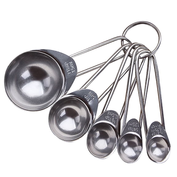 Stainless Steel Measuring Spoons Set,Set- 1/8 tsp, 1/4 tsp, 1/2 tsp, 1 tsp & 1 tbsp for Measuring Dry and Liquid Ingredients