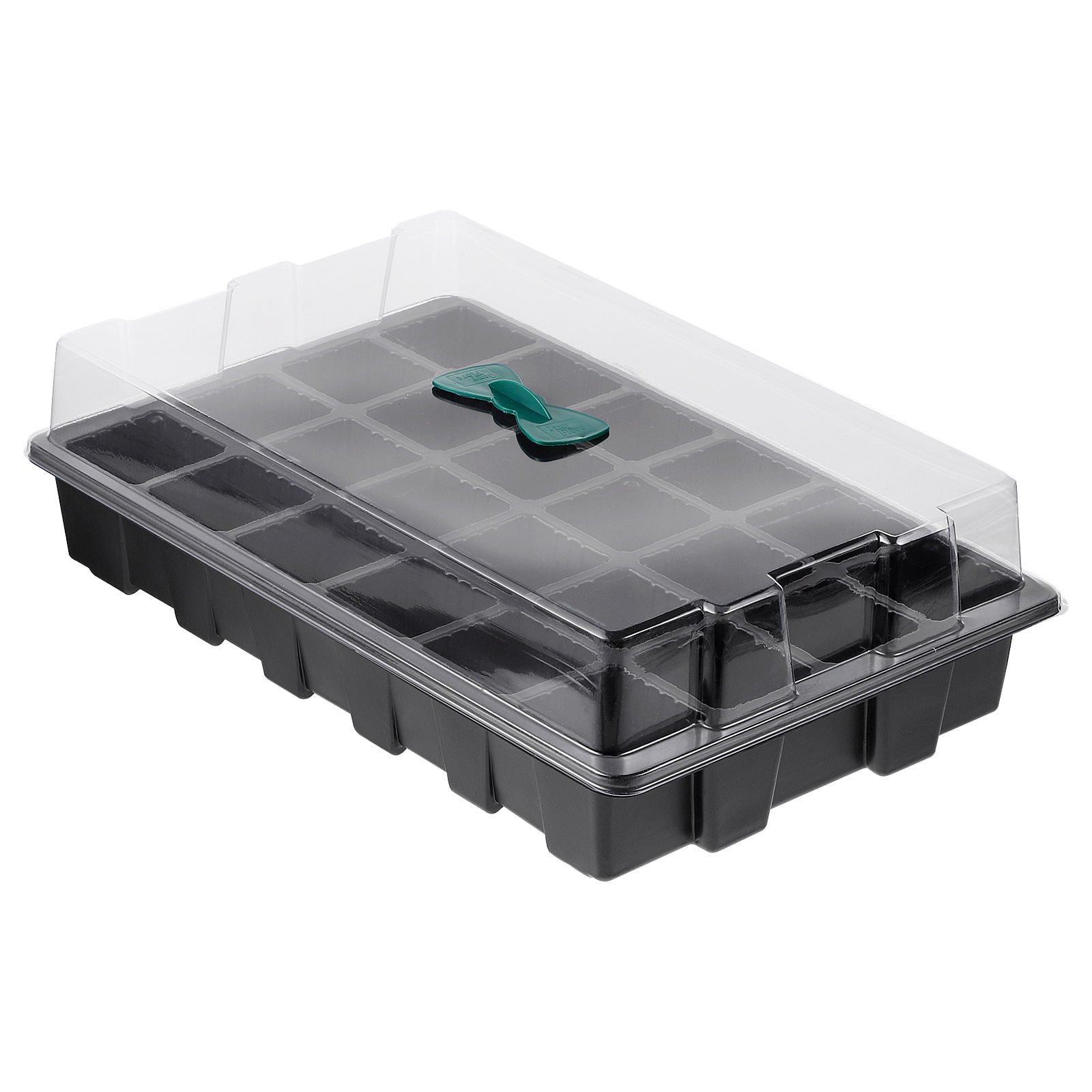 Phenofice 3-Pack Stackable Plastic Seed Starter Trays for Gardeners, Growing Trays 14.34x9.04x2.75in