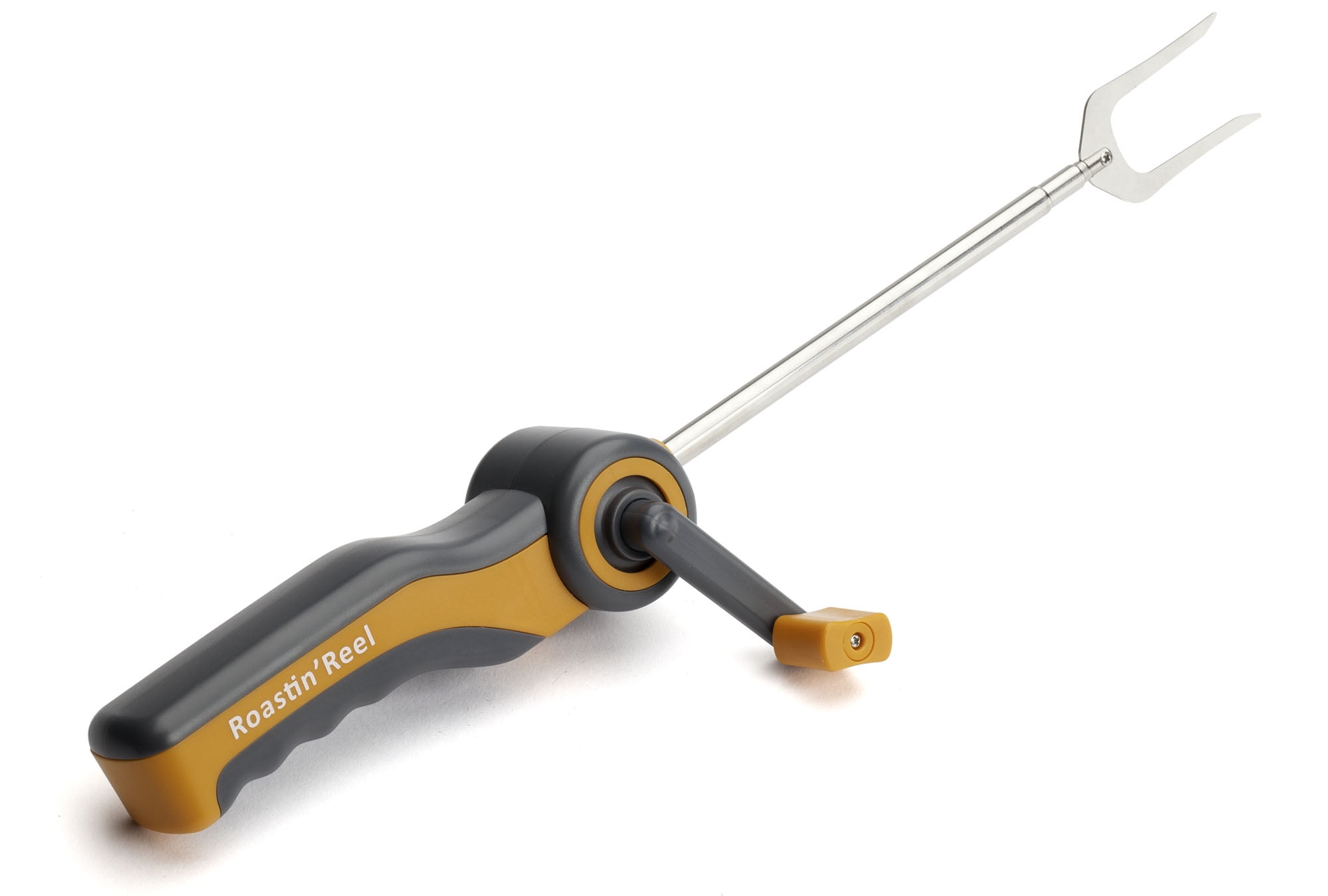 S'MORE to Love Roastin' Reel, Metal Fork Extends From 8 to 20 inches, Reel Rotates for Consistent Roasting, Great for Marshmallows and Hotdogs