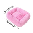 thumbnail image 3 of Donut Calming Pet Bed for Small Medium Dogs, Washable Anti-Anxiety Fluffy Dog Bed with Non- Bottom, Self-Warming Plush Cat Bed for Improved Sleep, 3 of 6