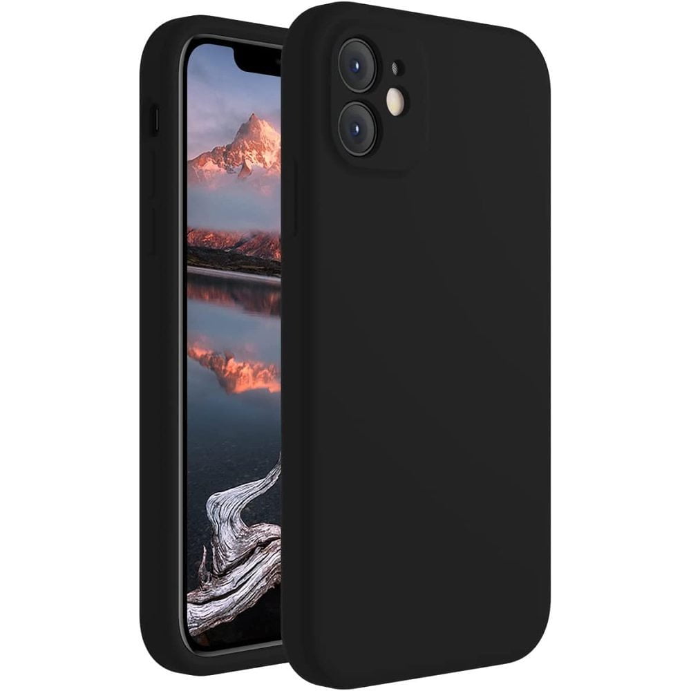 Billbianc Silicone Case Upgraded with Camera Protection for iPhone 11, Black