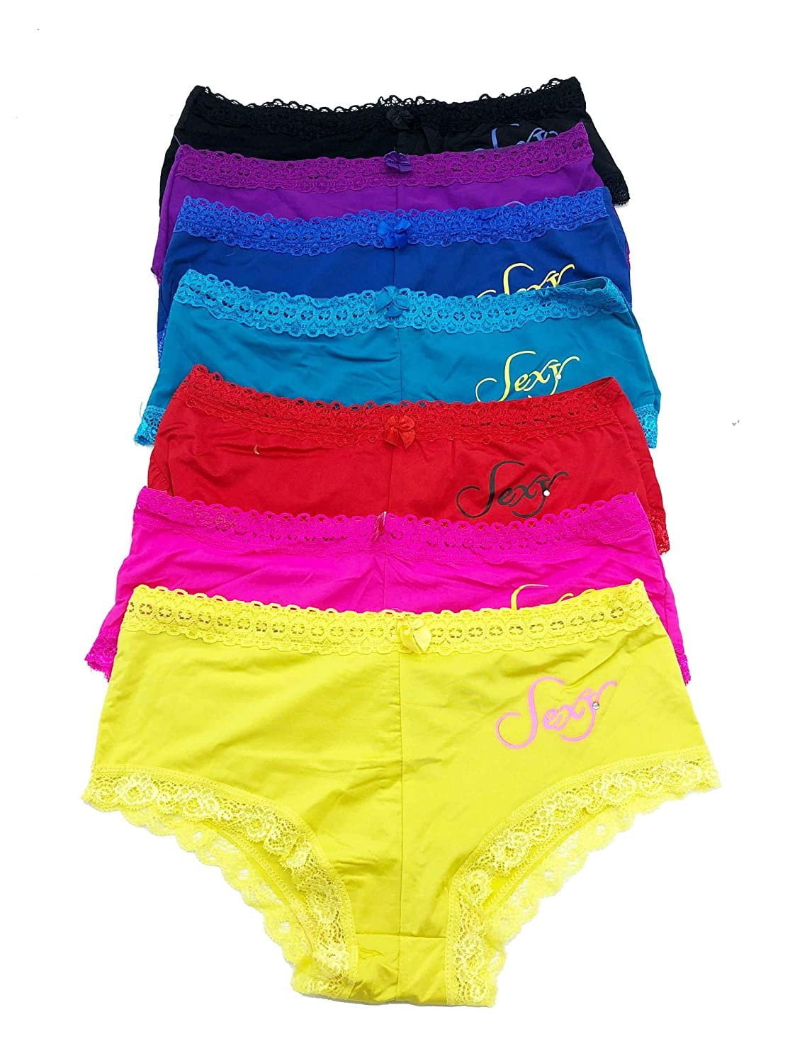 6 pieces Underwear Basic Women Bikini Panty S-XL (Small) 