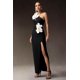 thumbnail image 4 of Vestido Bellabarnetten Jane Flowers con abertura alta en un solo hombro, 4 of 5