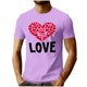 thumbnail image 2 of Ceisia Men's Casual Heart-Printed Short Sleeve Crew Neck Gift T-Shirt, 2 of 5