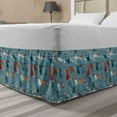 thumbnail image 1 of Fashion Bed Skirt, Illustration of Various Men and Women Clothes Drying After a Wash, Elastic Bedskirt Dust Ruffle Wrap Around for Bedding Decor, 4 Sizes, Blue Grey and Multicolor, by Ambesonne, 1 of 2