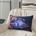 thumbnail image 5 of Daiia Book Glowing Mushrooms Bedding Waterproof Pillow Protector Zippered Queen – Bed Bug Proof Pillow Encasement-16"x24", 5 of 6