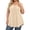 Beige&11W0312, variant on Garbnen L-5XL Womens Plus Size Short Sleeve Tops Curved Hem Womens Tops V Neck Hide Belly Summer Trendy Women's Tunic Top White 5XL
