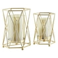 thumbnail image 3 of Danya B. Prism Warm Gold Hurricane Candle Holders - Set of 2, 3 of 11