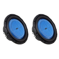 Hifonics 2 Pack ELITE 10” Shallow Subwoofer Dual Voice Coil Audio Speaker, 600W