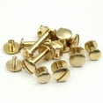 thumbnail image 3 of 20pcs Plano / Curvado Remachas de tornillo de latón DIY Accesorios de cuero de equipaje Tornillo Tornillo Cinturón Nail Tornillo Hebilla Álbum Album Libros Libros Picos, 3 of 7