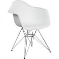 thumbnail image 2 of Flash Furniture Alonza Series White Plastic Chair with Chrome Base, 2 of 8