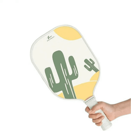 Pickleball Paddles Set Of 2: Fiberglass Rackets For Beginners With Balls - 8mm Honeycomb Core Spin | 7oz Lightweight - Couple Pickle Gifts For Women