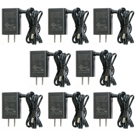Image of VideoSecu 8 Pack Universal Regulated 12V DC 500mA Power Supply AC to DC for CCTV Surveillance Security Camera WVO