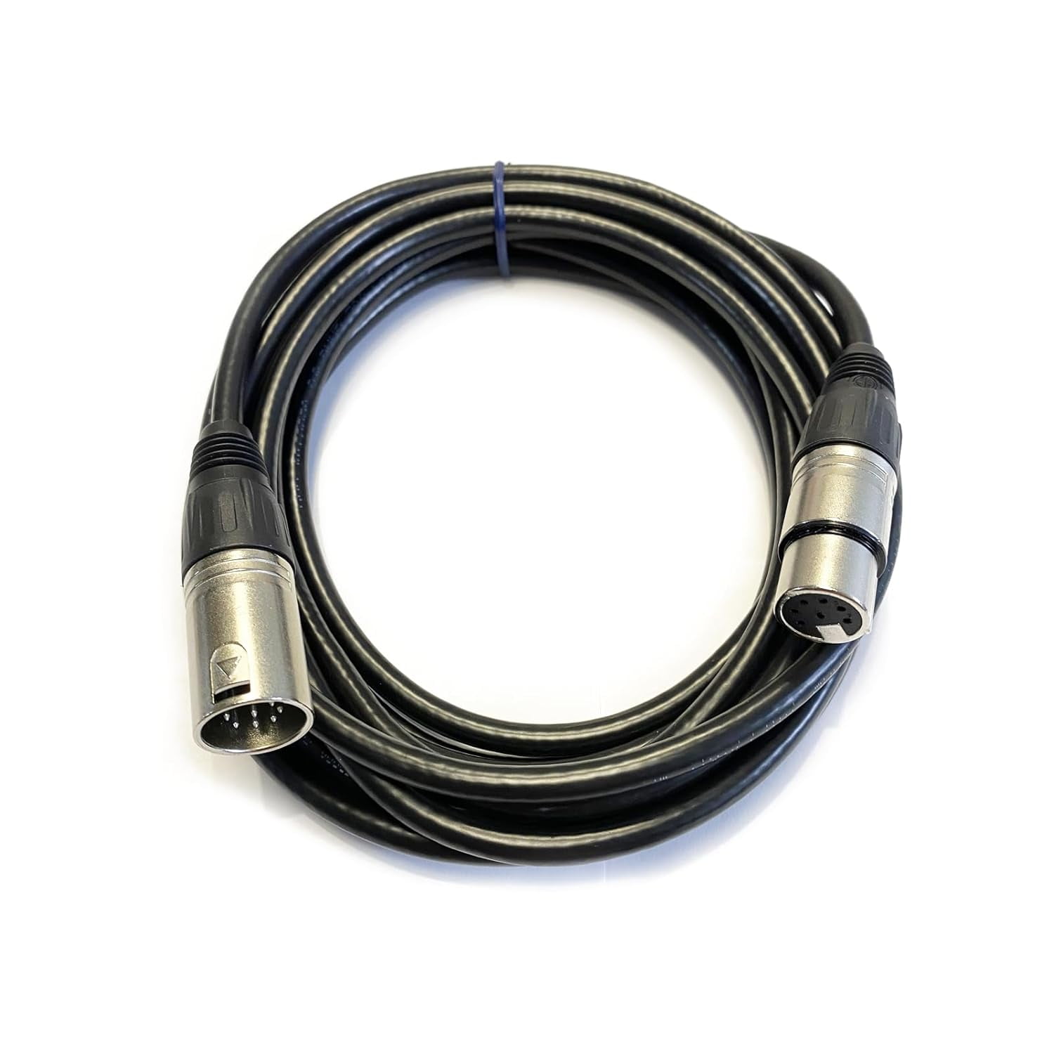 mistyhony 6.56ft 7 Pin XLR Connector Cable, XLR Microphone Cable Balanced Male to Female Connections for Microphone and Audio Interface, Straight Female to Male Plug Cable（2Meter）
