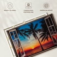 thumbnail image 6 of Elephant Stock Window To Colorful Beach Wall Art - Horizontal Canvas Wall Art - Living Room Wall Decor - Beach Canvas - Black And Blue Decor - 24" x 16", 6 of 8