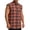 Shirts-3Orange, variant on LEKWK Mens Tank Tops Sleeveless Plaid Button Down Workout Shirts Trendy Athletic Collared Armholes Chest Pocket Relaxed Fit Tees Western Casual Outdoor Summer Tops Gray XXXL