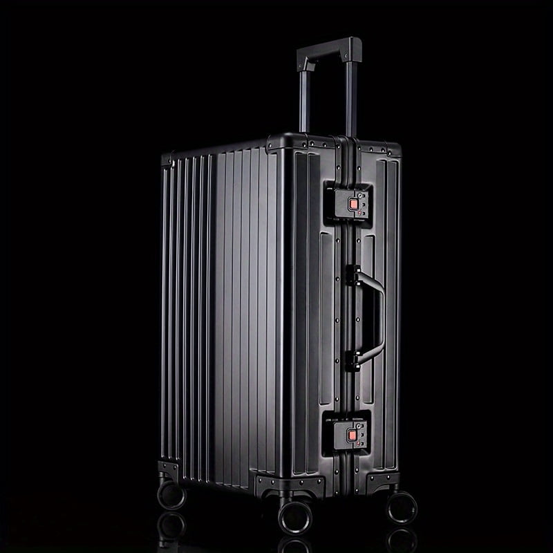 Sleek and Practical 20-inch Cabin Suitcase Made of All- Aluminum-Magnesium Alloy Material with Extendable Handle