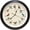 Black, variant on Singing Bird Wall Clock, 13 Inch, Black