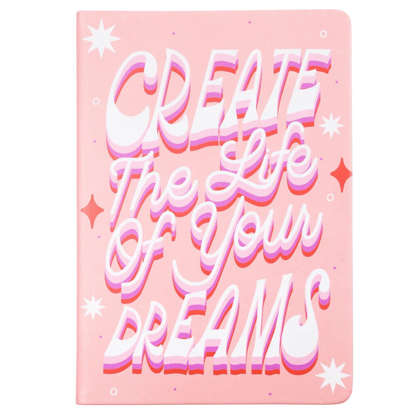 Eccolo Create Life Writing Journal 6 8 Pink Faux Leather eccolo-create-life-writing-journal-6-8-pink-faux-leather