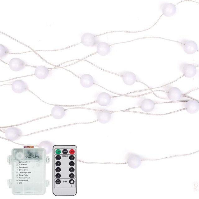 Bombillas De Globo Luces De Cadena Luces De Hadas Led Con Control Remoto 8 Modos Multicolor Para Decoración De Bodas En Interiores Y Exteriores Scienceny HA034871-00