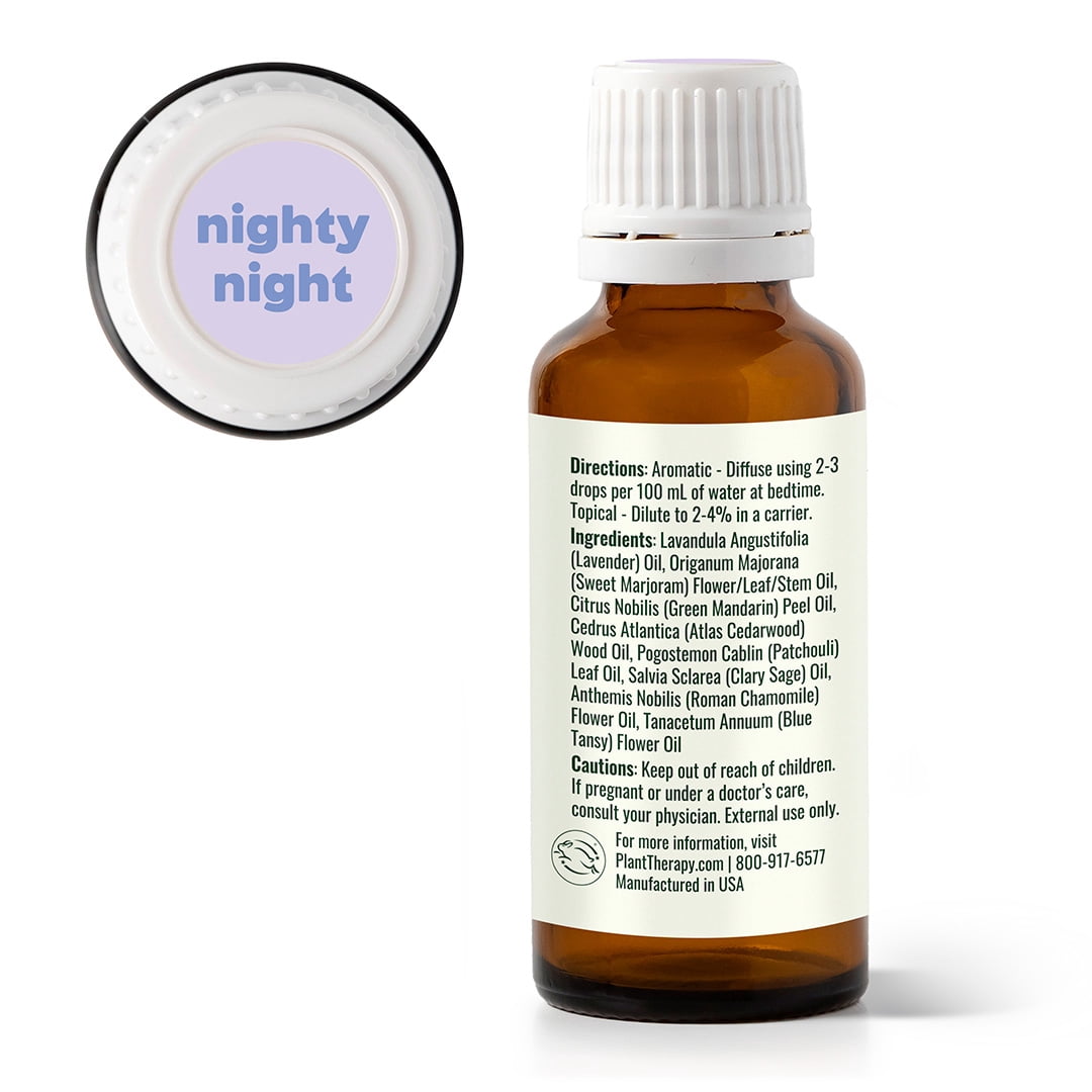Plant Therapy KidSafe Nighty Night Essential Oil Blend for Sleep 30 mL (1 oz) 100% Pure, Undiluted, Natural Aromatherapy