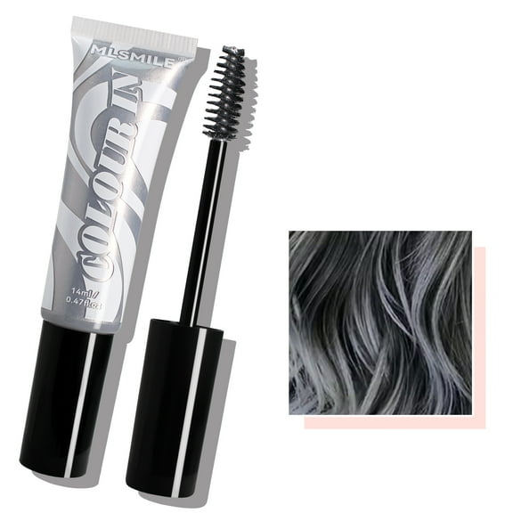 BEUKING Silver Colored Temporary Hair Brow, 10 Colors Temporary Hair Chalk Hair Dye Srick for Girls Kids Adults, Washable Hair Chalk for Sports Birthday Christmas Cosplay Hair DIY Party, #10 Silver