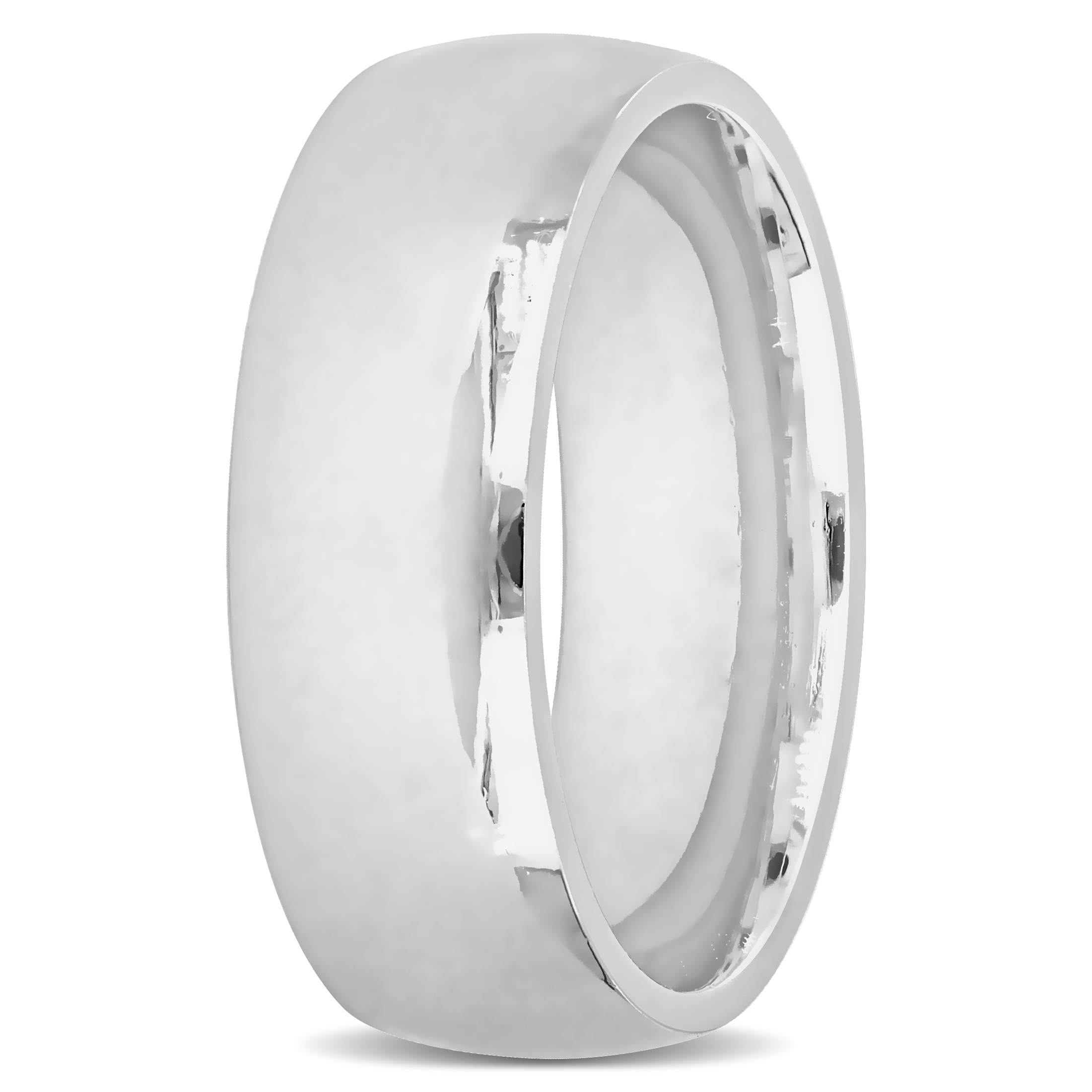 Everly Men's 14k White Gold Wedding Ring