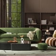 thumbnail image 3 of Alpine 90.5" Sherpa Sofa with Moss Green Fleeced Teddy Fabric, 3 of 10