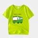 thumbnail image 5 of Gibobby Blusa Manga Larga Niños Verano niños pequeños niños niñas dibujos animados diseño de coche estampados Casual Tops para niños ropa bebé mangas para niños y niñas(Verde, 4-5 Años), 5 of 5