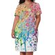 thumbnail image 2 of Paint Splatter Drip Loose Pocket Dress Dresses summer dress woman 2025 trendy Evening dresses, 2 of 6