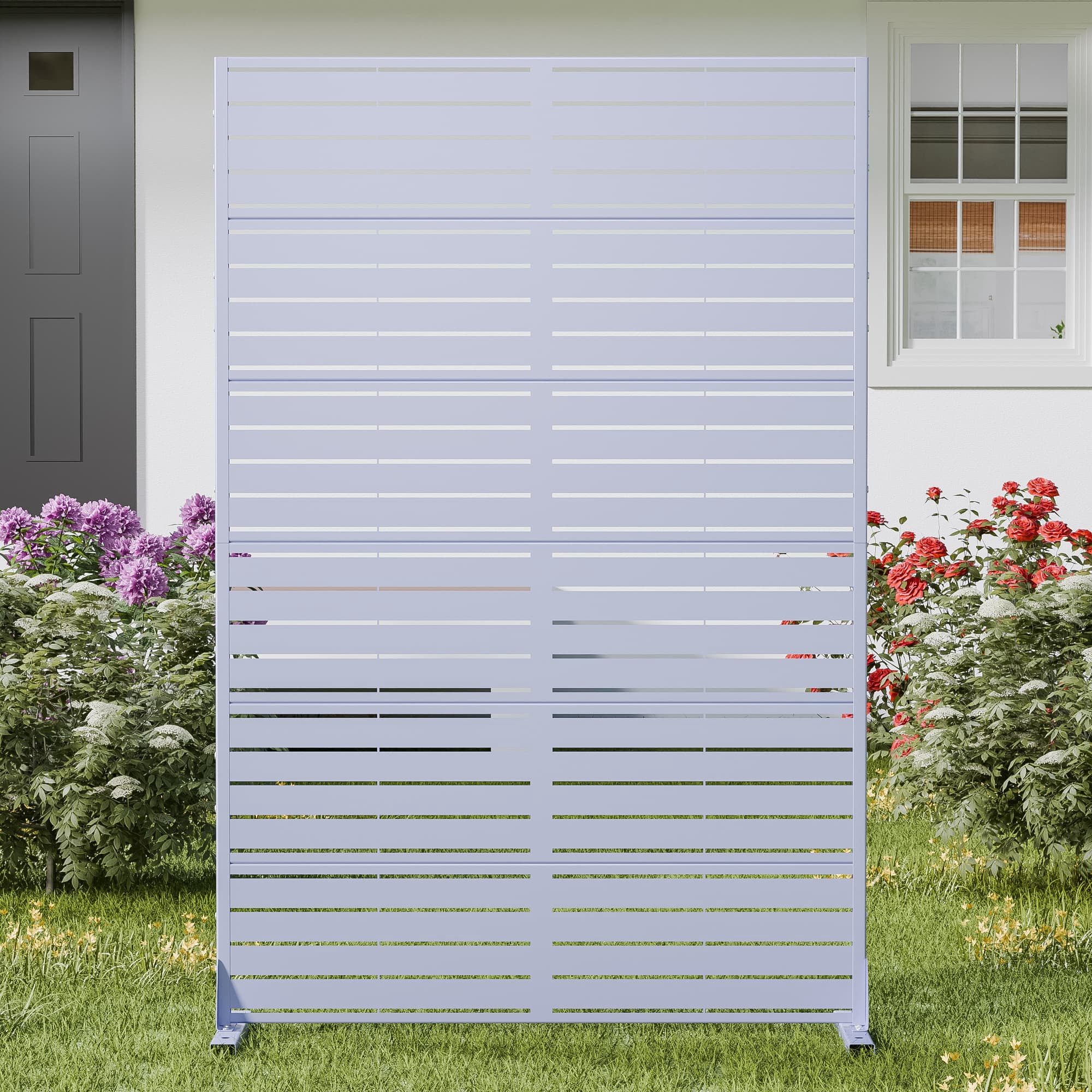 MAYEERTY Privacy Screen Fence, Heavy Duty Fence Privacy Screen Outdoor 72x47x16in 6-Piece Set