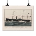 thumbnail image 2 of Print: U.S.M. Steam Ship Baltic. Collins Line Builders, Hull By Brown, 2 of 4