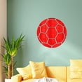 thumbnail image 5 of WWG 11.8in Mirrored Acrylic Soccer Ball Wall Decoration Stickers 16 Pieces Mirror Effect for Boys Girls Room Living Room Decor, 5 of 6