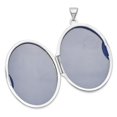 thumbnail image 4 of FB Jewels 14k White Gold 32mm Oval Flower With Scrolls Locket, 4 of 4
