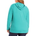 thumbnail image 3 of Hanes Women's Athleisure Slub Jersey Full-Zip Hoodie, Sizes S-XXL, 3 of 4