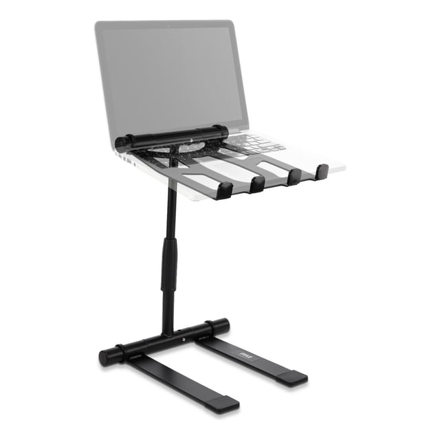 Soporte Portátil Plegable para Laptop Pyle, Mesa Elevada con Ángulo Ajustable, Altura Plegable y Bandeja Antideslizante de Cuatro Puntas para iPad, Tableta, Mezclador DJ, Estación de Trabajo