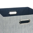 thumbnail image 3 of Lambs & Ivy Blue Foldable/Collapsible Storage Bin/Basket Organizer with Handles, 3 of 4